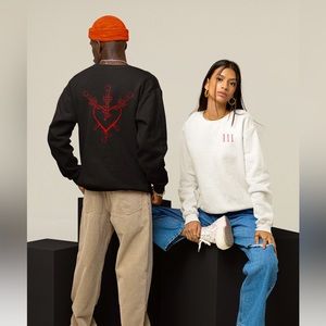 New to the shop🔥 3 of swords crewneck.
